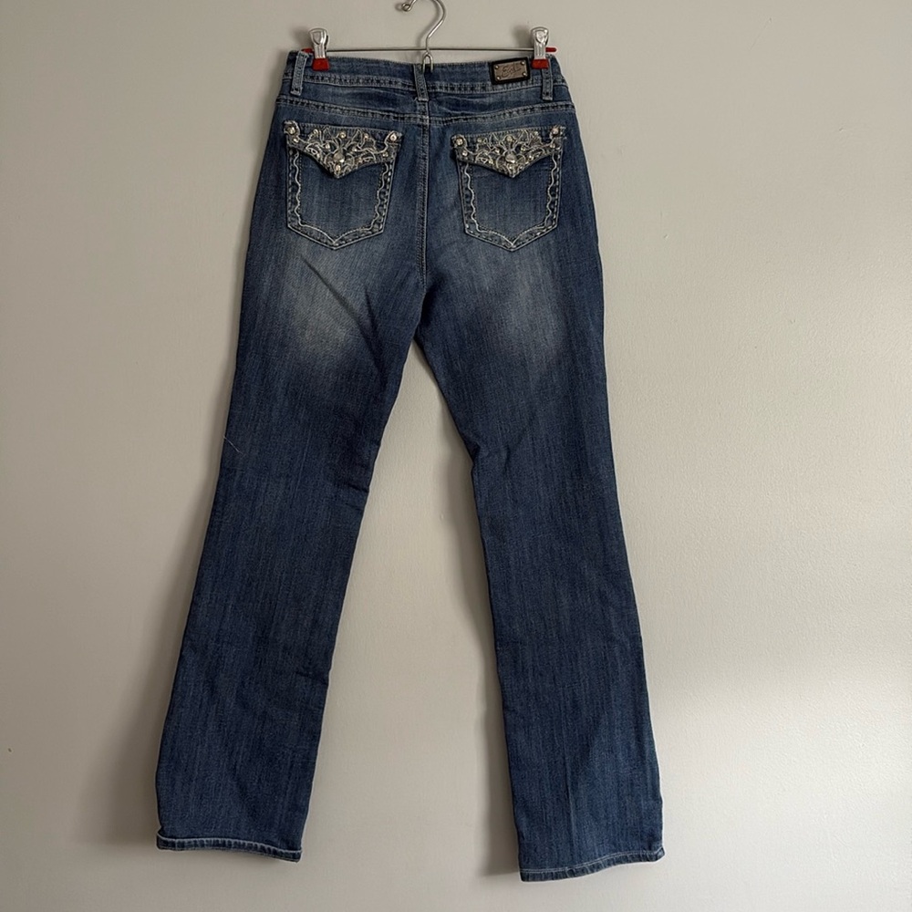 EARL JEANS Slim Boot, size 6, medium wash